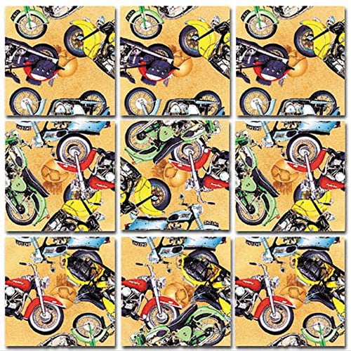 B Dazzle Classic Motorcycles Scramble Squares 9 Piece Puzzle Walmart