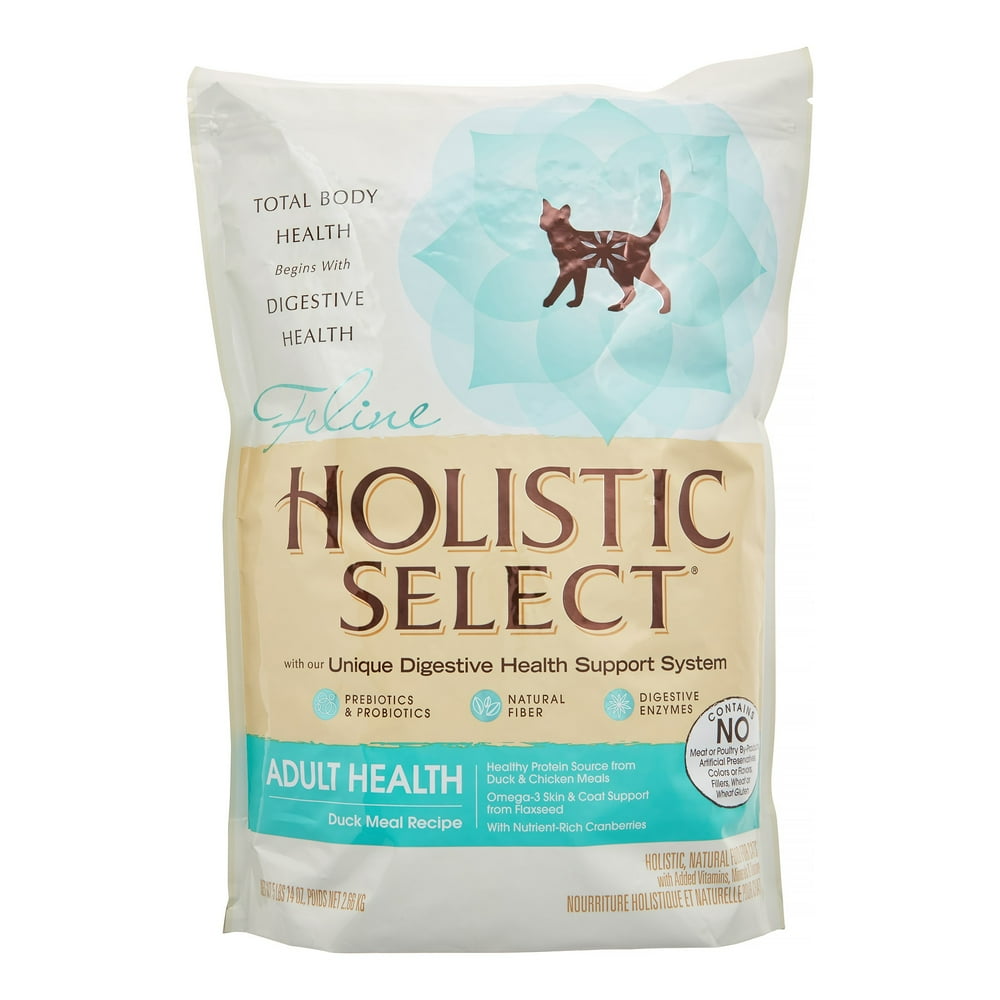 Holistic Select Adult Health Duck Meal Dry Cat Food, 5.9 Lb Walmart