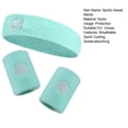 thumbnail image 7 of NIBOLOG 1 Set Sports Sweat Bands Sweat absorbing Quick drying High Elastic Nylon Cloth Wrist Guards Super Soft Yoga Basketball Headband Wristband Set Fitness Accessories, 7 of 7