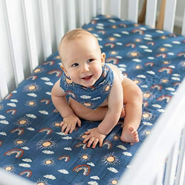 Cotton muslin crib sheet best sale