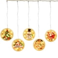 thumbnail image 1 of Luz de ambiente navideño, bajo voltaje, ahorro de energía, resistente al agua, luces LED coloridas, adecuadas para ventanas/paredes/habitaciones/árboles de Navidad/puertas/exteriores, 1 of 5