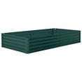 thumbnail image 1 of Raised Garden Bed with Cover,Outdoor Galvanized Metal Planter Box Kit w/Zippered Screen Doors, Open Base Design,Planter Box for Vegetables, 1 of 10