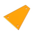 thumbnail image 3 of BRIGHTFUFU Cubierta de alma de metal triangular de 3 agujeros para guitarra eléctrica, bajo, piezas de repuesto GR06 (dorado), 3 of 7