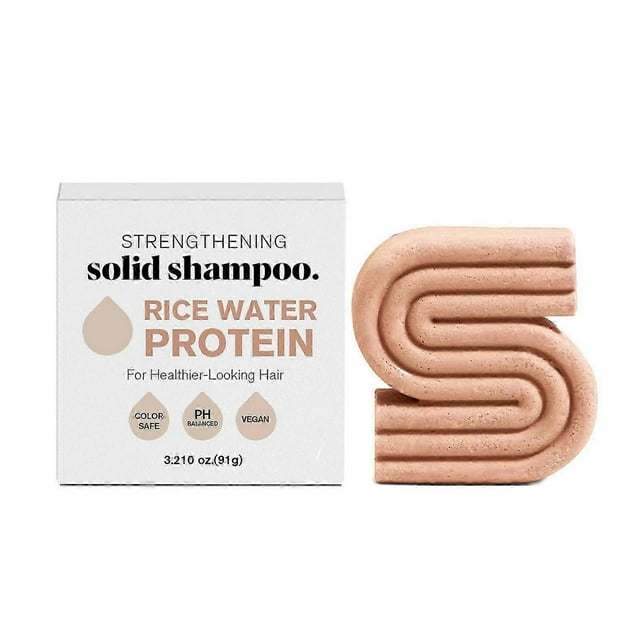 Rice Protein Shampoo Bar For Thinning Hair - Volume Shampoo Bar For Men And Women, Hair Thickening Nourishing And Htdrating