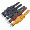 thumbnail image 2 of ZWP Cowhide Vintage Watch Strap 20mm 22mm 24mm Tray Watchband Fit For Huawei Watch, 2 of 3