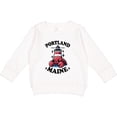 thumbnail image 2 of Inktastic Portland Maine Cute Lobster Toddler Sweatshirt, 2 of 4