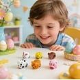 thumbnail image 4 of 12 Pack Prefilled Easter Eggs Filled with Animal Car Toys, Suitable for Easter Egg Hunt Game, Kids Easter Basket Stuffers, Party Favors, Classroom Prizes & Small Gifts for Boys Girls Toddlers, 4 of 6