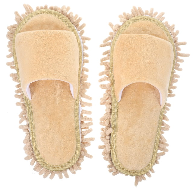 GOOHOCHY par de pantuflas unisex para limpieza de pisos, pantuflas para hombre, pantuflas de limpieza para el hogar