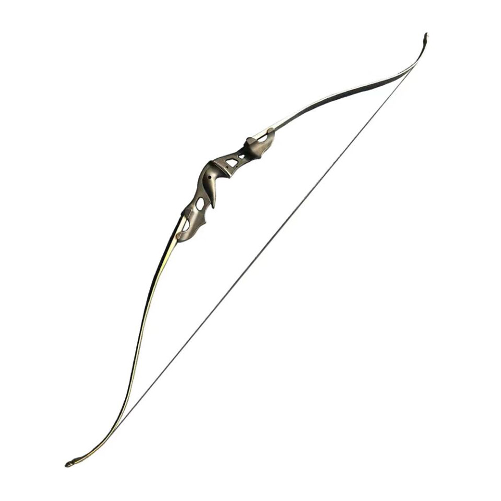 Recurve Bow Kit 40lbs 60" Alloy Riser Fiberglass Bamboo Laminated Limbs Hunting Fishing Archery Set