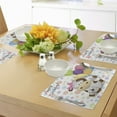 thumbnail image 4 of Ambesonne Birthday Place Mats Set of 4, Cow and Balloons, Standard Size, Multicolor, 4 of 6