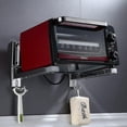 thumbnail image 5 of Soporte de microondas de acero inoxidable 304 con brazos telescópicos y ganchos Soporte de montaje en pared universal para horno microondas, parrilla y horno de hasta 40 kg Montaje en pared, 5 of 5