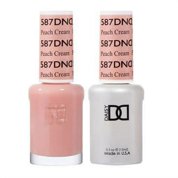 DND 587 Peach Cream Gel & Matching Polish Set - DND Gel & Lacquer