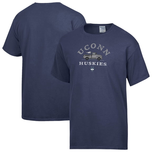 Men's ComfortWash Navy UConn Huskies Truck T-Shirt