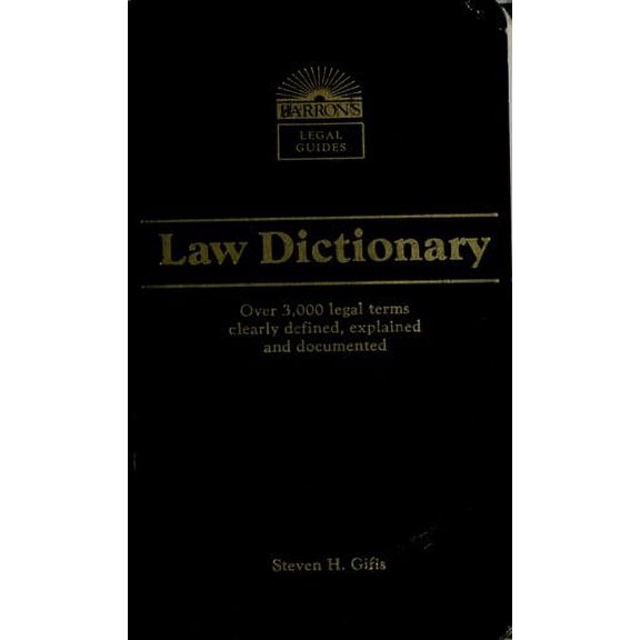 Pre-Owned Law Dictionary (Paperback) 081202947X 9780812029475