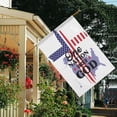 thumbnail image 3 of One Nation Under God Houses Flags 28x40 Double Sided Burlap - 4th of July Independence Day Holiday Outdoor Decor House Flags, 3 of 6