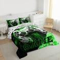 thumbnail image 3 of Feelyou Cartoon Game Console Full Size Comforter Sets for Kids, Gamepad Gaming Bedding Comforter Set, Splash Honeycomb Green Reversible Bedding Sets, Super Cozy Room Decor, 3 Pieces, 3 of 8