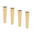 thumbnail image 2 of 4 piezas de Patas de muebles de madera perfecl para armario 15cm Patas de escritorio, 2 of 8