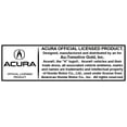thumbnail image 4 of Acura Red 3D Logo on Half-Size Chrome Stainless Steel License Plate, 4 of 4