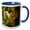 Blue/White, variant on 3drose, Palo Verde Np, Costa Rica. White-faced Capuchin Monkey., 15oz Mug