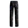 thumbnail image 5 of Women's Comfy Pajama Pants with Red Bow Print, Soft Lounge Sleepwear, Elastic Waist, Relaxed Fit, White, Size Options, 5 of 6