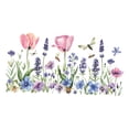 thumbnail image 2 of Vinilos decorativos florales para pared, decoración floral floreciente, fondo decorativo para el hogar, arte mural floral, murales para habit, 2 of 9