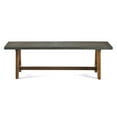 thumbnail image 4 of 60" Solid Wood Dining Bench - Grey/Brown, 4 of 4