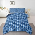thumbnail image 1 of Erosebridal Green Checkered Bedding Comforter Set, Square Geometric Comforter Sets , Abstract Reversible Down Comforter, Microfiber Room Decoration, 2-Piece, 1 of 8