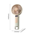 thumbnail image 3 of Compact Handheld Digital Fan USB-Rechargeable Double-Use Stand Or Handheld Compact And Portable Dynamoelectric Fan 120 Speed Settings, 3 of 6