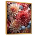 thumbnail image 2 of Designart "Elegant Softness Of Mum Flowers III" Mums Floater Framed Canvas Art Print, 2 of 5