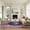 Blue, variant on Nourison Passion Bohemian Fuchsia 4' x ROUND Area Rug, (4 Round)
