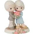 thumbnail image 4 of Precious Moments 223019 Fifty Golden Years Together Bisque Porcelain Figurine, 4 of 4