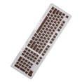 thumbnail image 4 of Teclas de teclado 110 teclas FOS Paso OEM Altura 2 colores Moldeo por inyección Accesorios de computadora Caracteres blancos café oscuro, 4 of 5