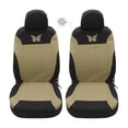 thumbnail image 1 of Juego de 4 fundas universales para asientos de coche Unique Bargains Lavables Transpirables Beige, 1 of 7