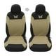 thumbnail image 1 of Juego de 4 fundas universales para asientos de coche Unique Bargains Lavables Transpirables Beige, 1 of 7