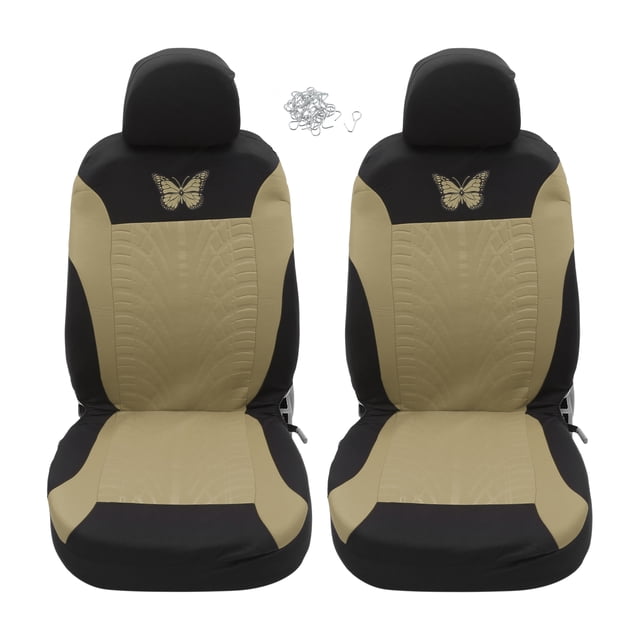 Juego de 4 fundas universales para asientos de coche Unique Bargains Lavables Transpirables Beige