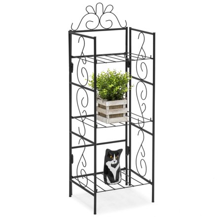 Best Choice Products 3-Tier Iron Freestanding Storage Rack for DIY Organization, Outdoor, and Indoor, (Best Iron To Take)