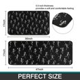 thumbnail image 7 of Black Dancing Skeleton Pattern Kitchen Rugs Sets Of 2,Anti Fatigue Kitchen Mat Rugs Non Slip Washable,Decorative Kitchen Floor Mats for Kitchen,Sink,Laundry,17"X30"+17"X47", 7 of 7
