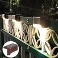 thumbnail image 5 of Paquete de 4 luces solares para terraza FloreceBien para exteriores, iluminación LED impermeable marrón para escalones, patios y caminos, 5 of 5