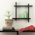 thumbnail image 5 of Interlocking Floating Wall Shelf Ledge Storage Cubby, Black, 5 of 7