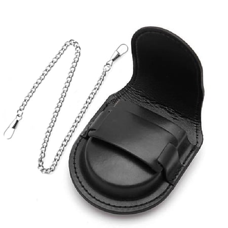 Leather Cover Vintage Classic Pocketed Watch Box Chain Pocket Watch Storage Holder Coin Purse Pouch Bag
