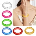 thumbnail image 4 of Crystals Clear Cut Resin Bracelet Portable Party Jewelry Accessory, 4 of 17