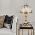 thumbnail image 6 of Antique Table Lamp, Table Desk Reading Light, Glass Lampshade Tabletop Light for Small Space Bedroom Decor for Bedrooms, Dining Rooms, Study Rooms, 6 of 18