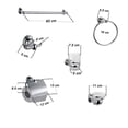 thumbnail image 3 of Juego De 6 Accesorios Para Baño Alfa  Metálico Cromado Zinc Y Acero Inox Mod088, 3 of 3