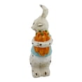 thumbnail image 6 of Easter Bunny Resin Figurines with Carrot – 9.25 inch Hand-Painted Rabbit Statues, Spring Farmhouse Tabletop Decor for Easter, Mantel, Shelf, or Gift, 6 of 9