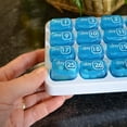 thumbnail image 4 of Iumwxz Box 31 Day Tablet Dispenser Organizer Weekly Storage Case Extra Large Monthly Organizer home tool Blue plastic Festival Gift, 4 of 6