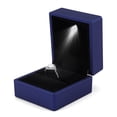 thumbnail image 3 of Earrings, Coin, Jewelry, Ring Box, Case, Square Lighted Ring Storage Box Es Jewelry Display Cases, With LED Lighted Up For Proposal, Engagement, Wedding, Gift, 3 of 8