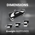 thumbnail image 3 of BalanceFrom Aerobic Step Platform Trainer with Adjustable 3-Level Risers, Black & White, 3 of 10