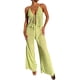 thumbnail image 1 of Mujeres Verano 2 Piezas Conjuntos, Tie-Up Tops sin mangas chaleco y pantalones de cintura alta de pierna ancha Set, 1 of 5