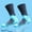 Sky Blue, variant on CHEGUTA Mens Compression Socks Men's Outdoor Wading Sports Diving Mid Tube Waterproof Socks Black