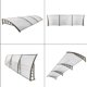 thumbnail image 2 of Zimtown - Toldo para Puerta Delantera de Patio, 39,37 x 118,11 Pulgadas, Tablero Transparente y Soporte Gris, 2 of 8